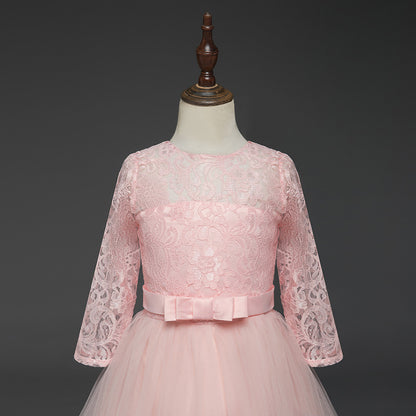 Cute Lace Princess Girls Ball Gown Dresses
