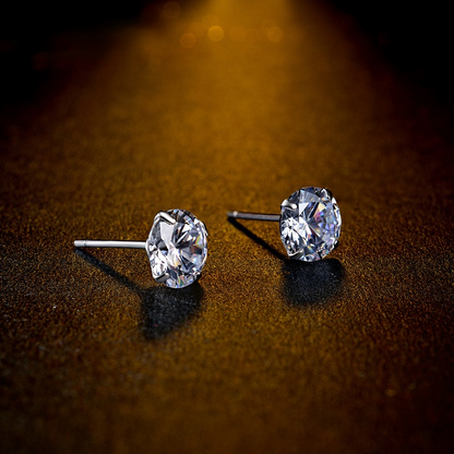 Fashion Sterling Sliver Zircon Studs