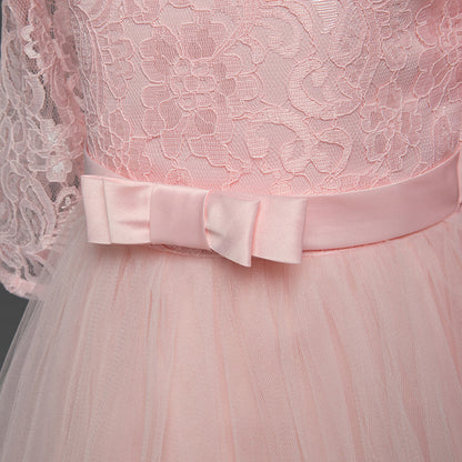 Cute Lace Princess Girls Ball Gown Dresses