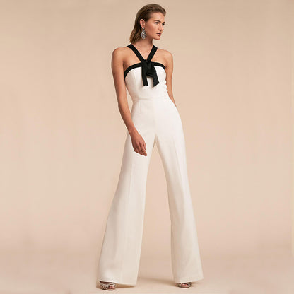 Sexy Strapless Halter Women Jumpsuits