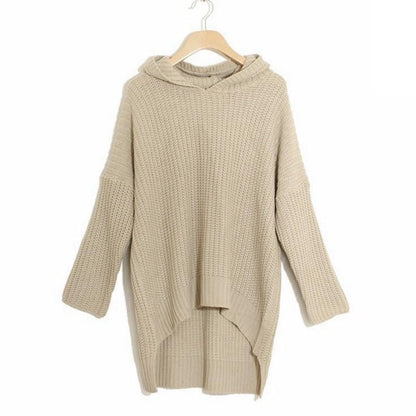 Women Irregular Long Loose Knitting Sweaters-STYLEGOING