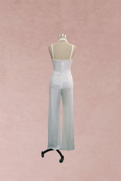 Women Sexy Halter Sleeveless Jumpsuits-STYLEGOING