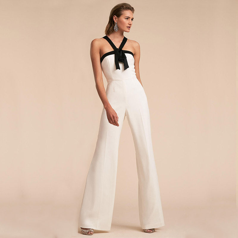 Sexy Strapless Halter Women Jumpsuits