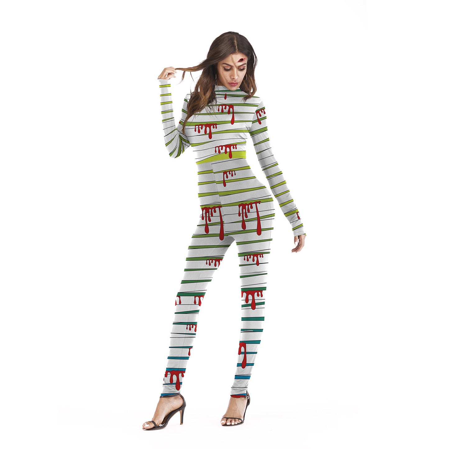Halloween Long Sleeves Cosplay Jumpsuits&Rompers