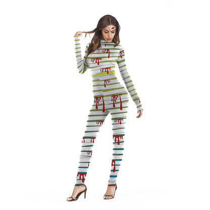Halloween Long Sleeves Cosplay Jumpsuits&Rompers