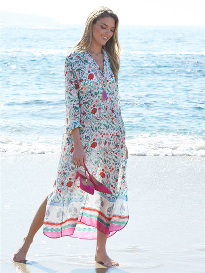 Chiffon Summer Holiday Beach Romper Cover Up Dresses