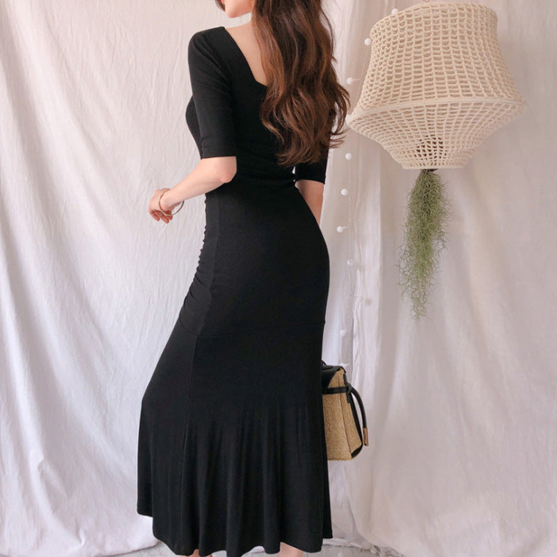 Sexy Square Neckline Long Dresses for Women