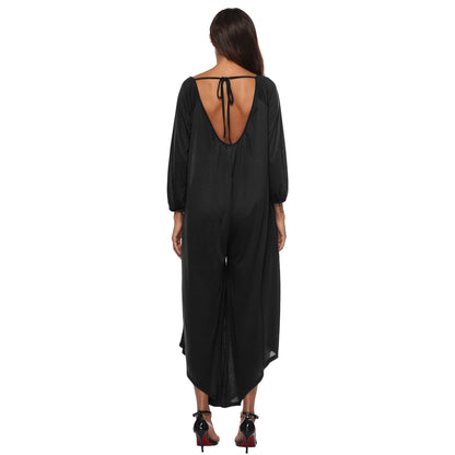 Sexy Deep V Neck Backless Jumpsuits for Women
