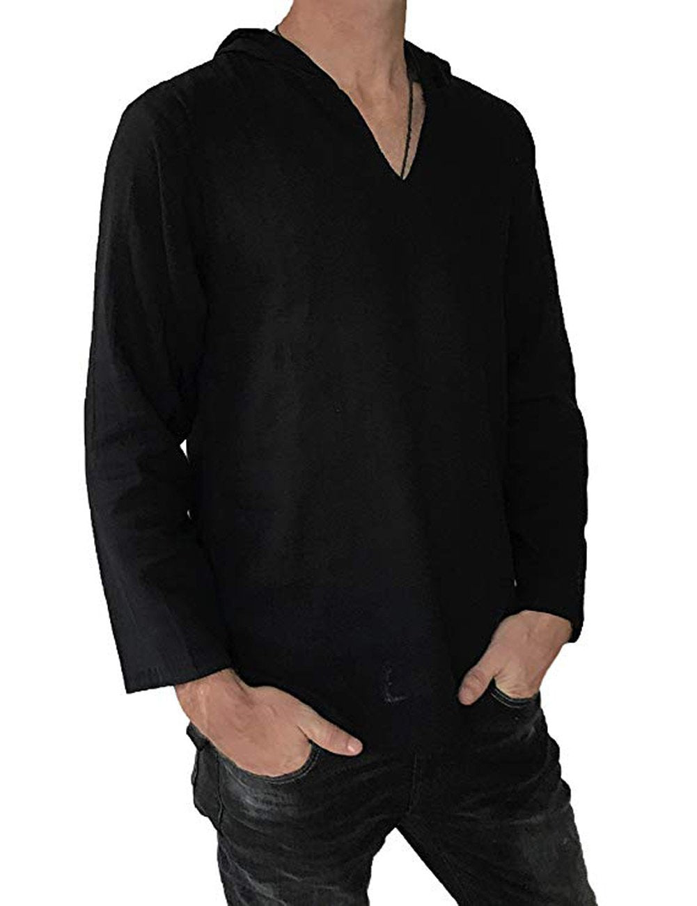 New Men Linen Summer T Shirts-STYLEGOING