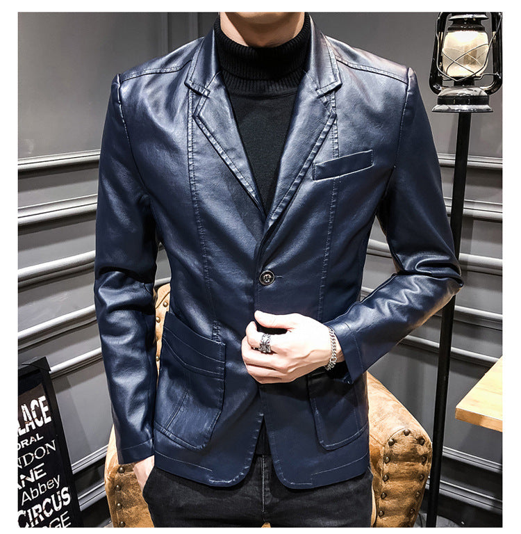 Casual Men's PU Jacket Overcoat