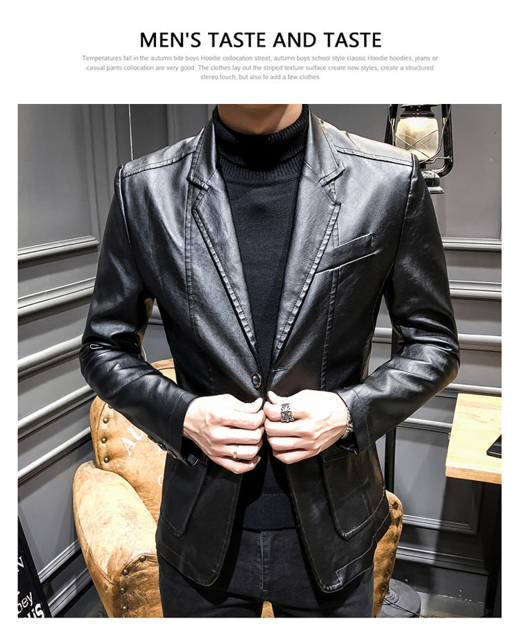 Casual Men's PU Jacket Overcoat
