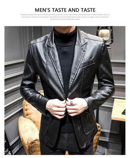 Casual Men's PU Jacket Overcoat