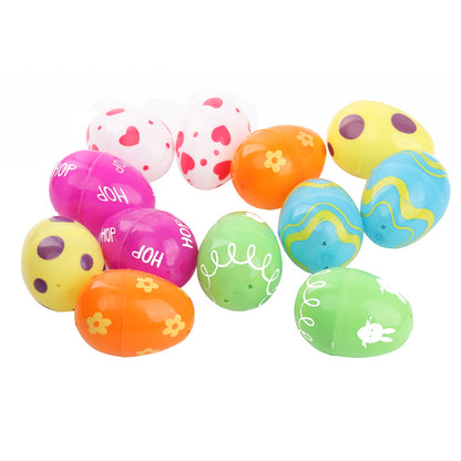 Happy Easter Day Colorful Eggs Toys 12pcs/Set