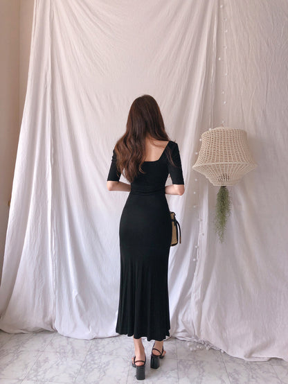Sexy Square Neckline Long Dresses for Women