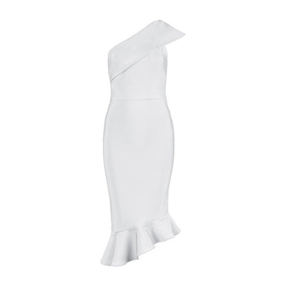 Sexy One Shoulder Mermaid Bandage Dresses for Party