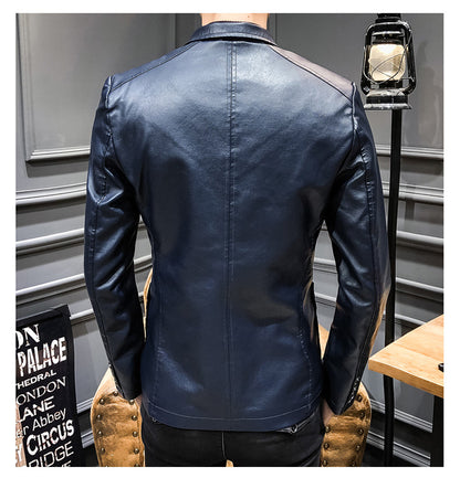 Casual Men's PU Jacket Overcoat