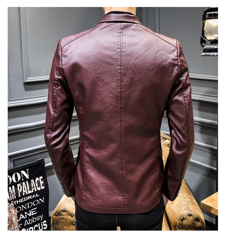 Casual Men's PU Jacket Overcoat