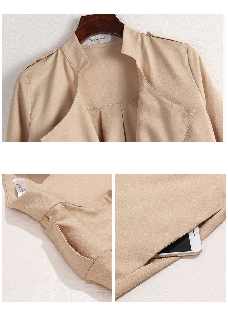 Casual Long Sleeves Plus Sizes Women Overcoat
