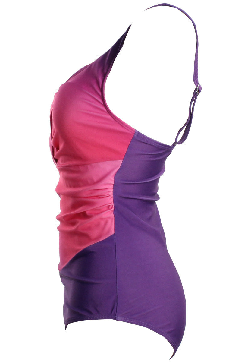 Rose Rainbow Plus Sizes Women's One Piece Swimwear