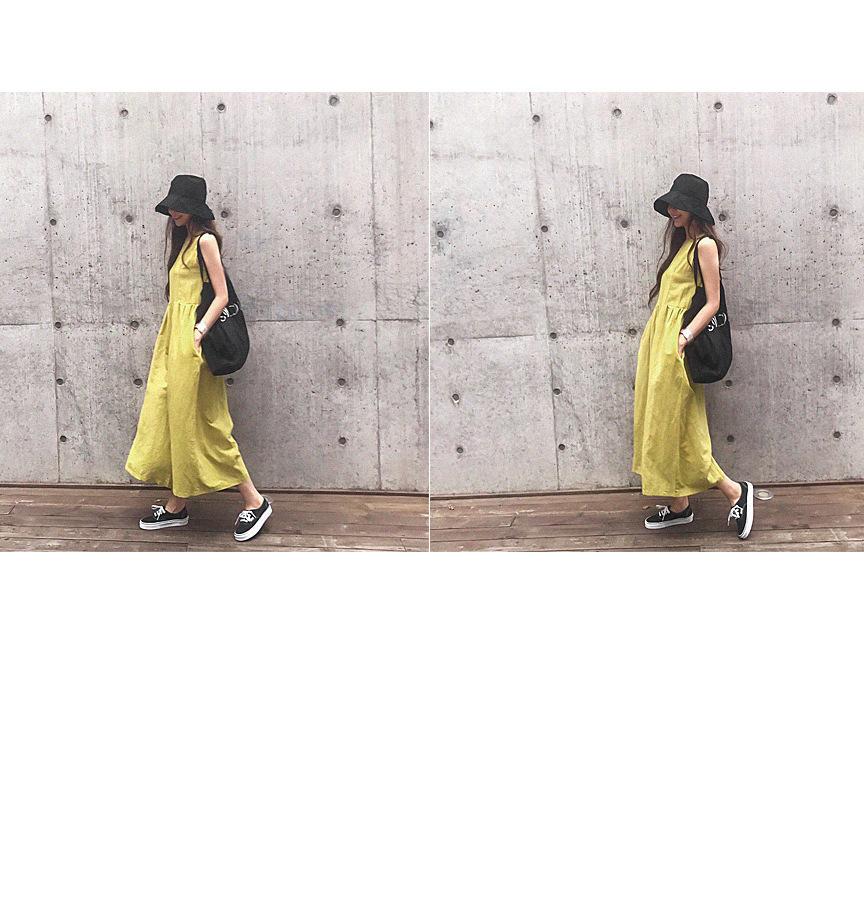 Casual Summer Linen Loose Jumpsuits-STYLEGOING