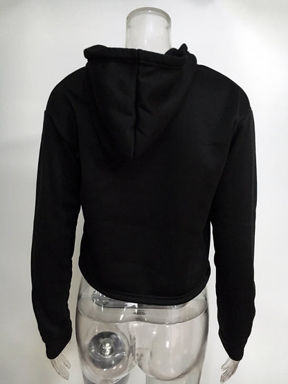 Casual Friends Letter Long Sleeves Hoodies