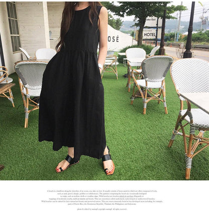Casual Summer Linen Loose Jumpsuits-STYLEGOING