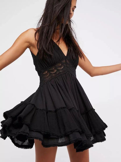 Sexy Backless Mini Dresses-STYLEGOING