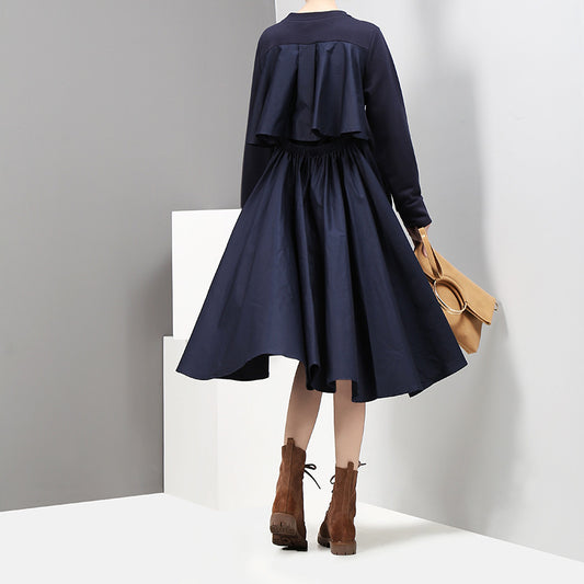 Back Designed Fall Black Dresses