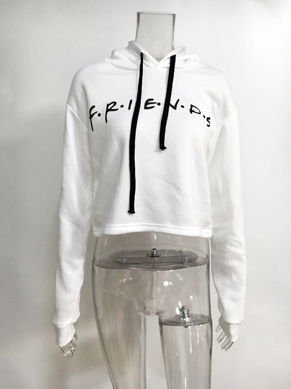 Casual Friends Letter Long Sleeves Hoodies