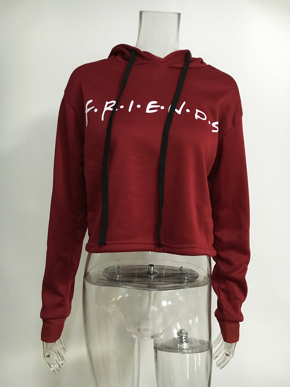 Casual Friends Letter Long Sleeves Hoodies