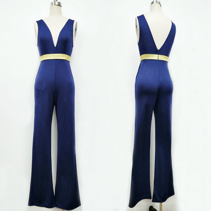Sexy Sleeveless V Neck Jumpsuits for Women
