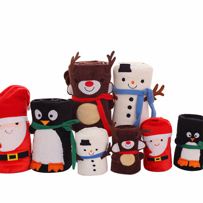 Cute Merry Christmas Double Fleece Blankets