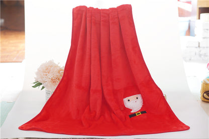 Cute Merry Christmas Double Fleece Blankets
