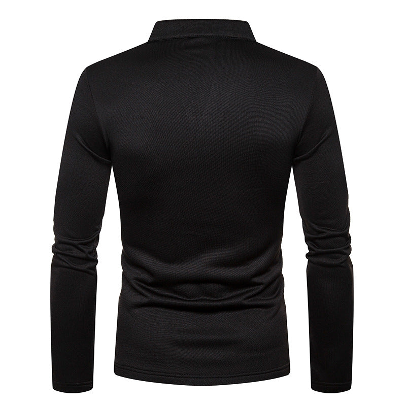 Men's Long Sleeves Thick Turtleneck T Shirts