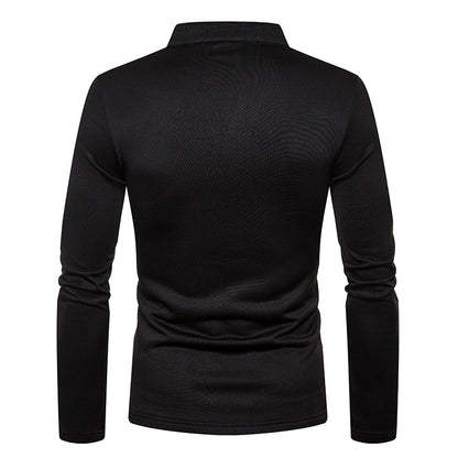 Men's Long Sleeves Thick Turtleneck T Shirts