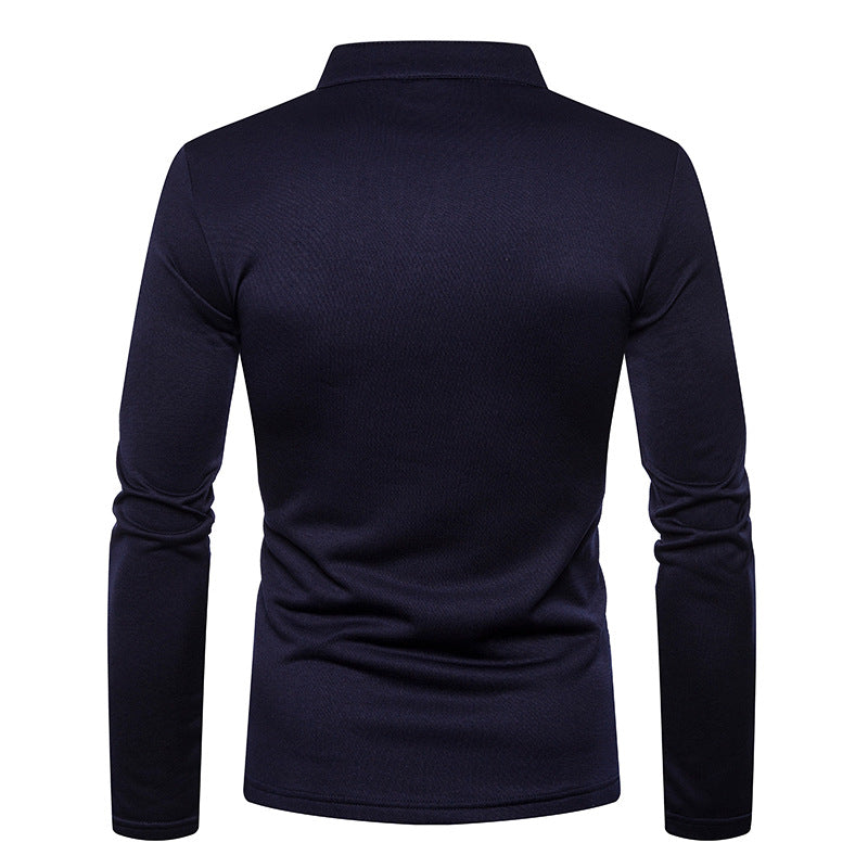 Men's Long Sleeves Thick Turtleneck T Shirts