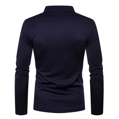 Men's Long Sleeves Thick Turtleneck T Shirts