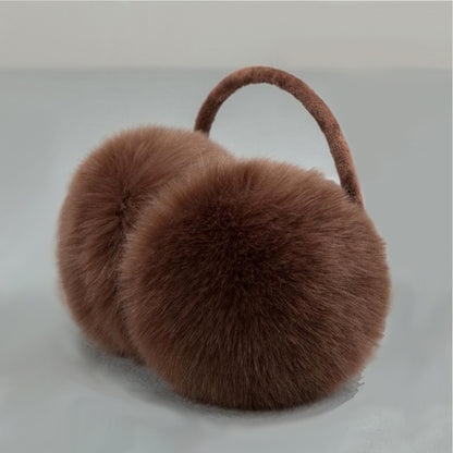 Warm Artifical Fox Fur Ear Gloves Earmuffs