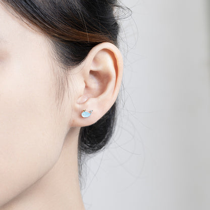 Cute Whale Design Earrings for Women