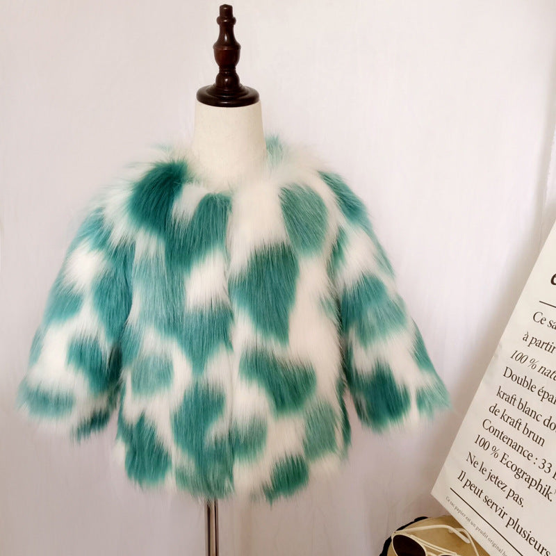 Winter Warm Artificial Fur Coats for Kids