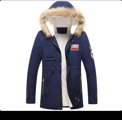 Winter Cotton Hoodies Coats for Men