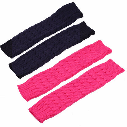 2 Pairs/set 40 cm Long Knitted Socks for Women