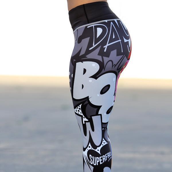 Cartoon Little Monsters High Waist Yoga Leggings