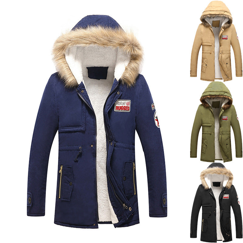 Winter Cotton Hoodies Coats for Men