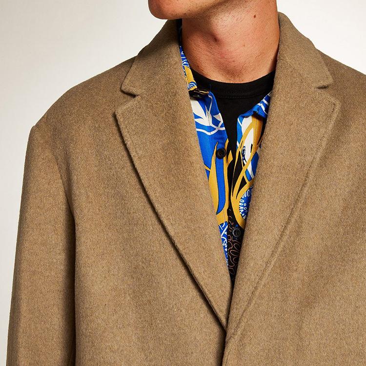 Men's Long Woolen Winter Overcoat M1002-STYLEGOING