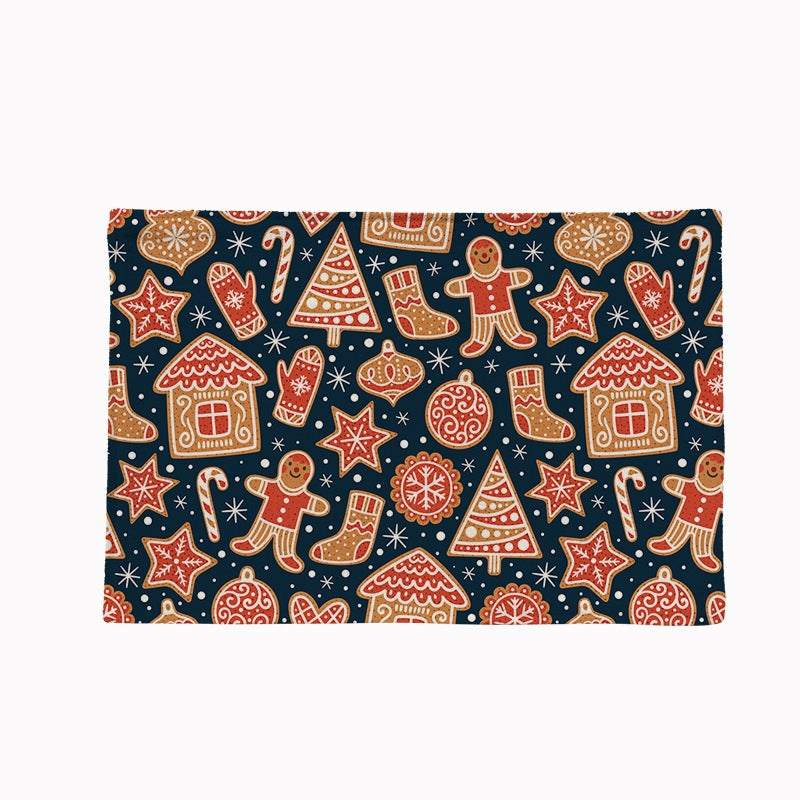 Christmas Linen Traycloth 4pcs/Set