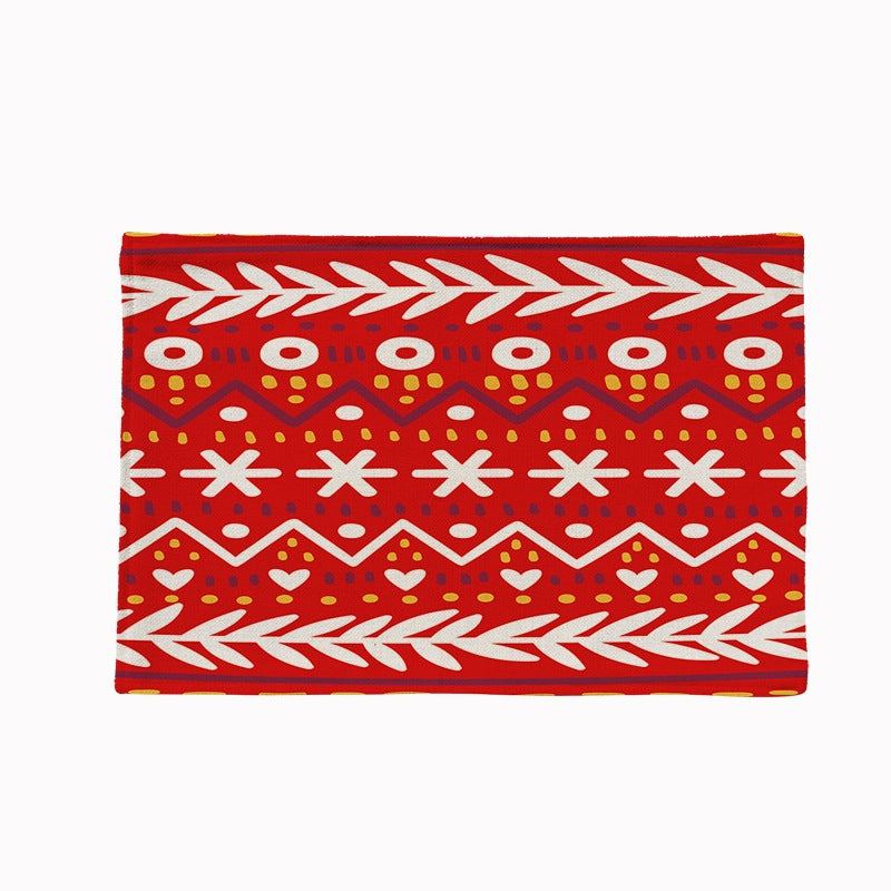 Christmas Linen Traycloth 4pcs/Set