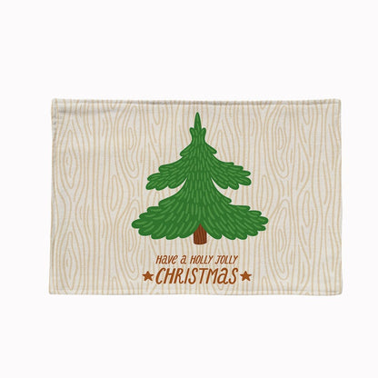 Christmas Linen Traycloth 4pcs/Set