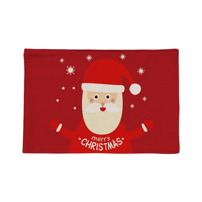 Christmas Linen Traycloth 4pcs/Set