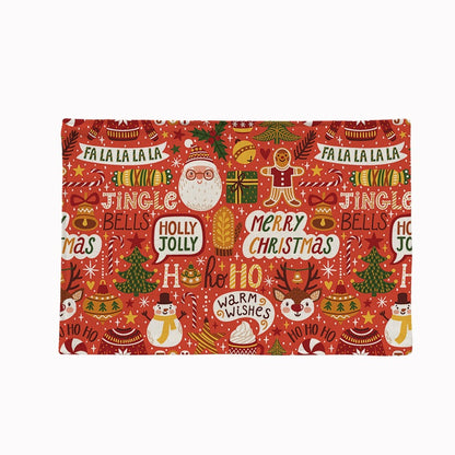 Christmas Linen Traycloth 4pcs/Set